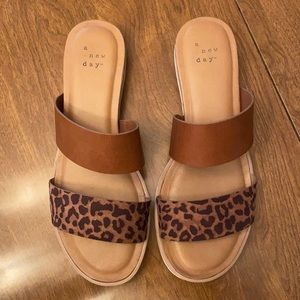 A New Day from Target Leopard print sandals